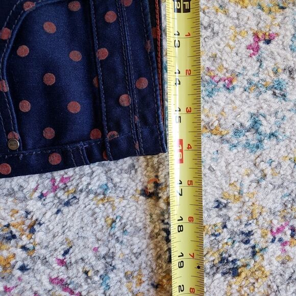 PILCRO and the Letterpress Coral Polka Dot Skirt Size 28 - Picture 8 of 10